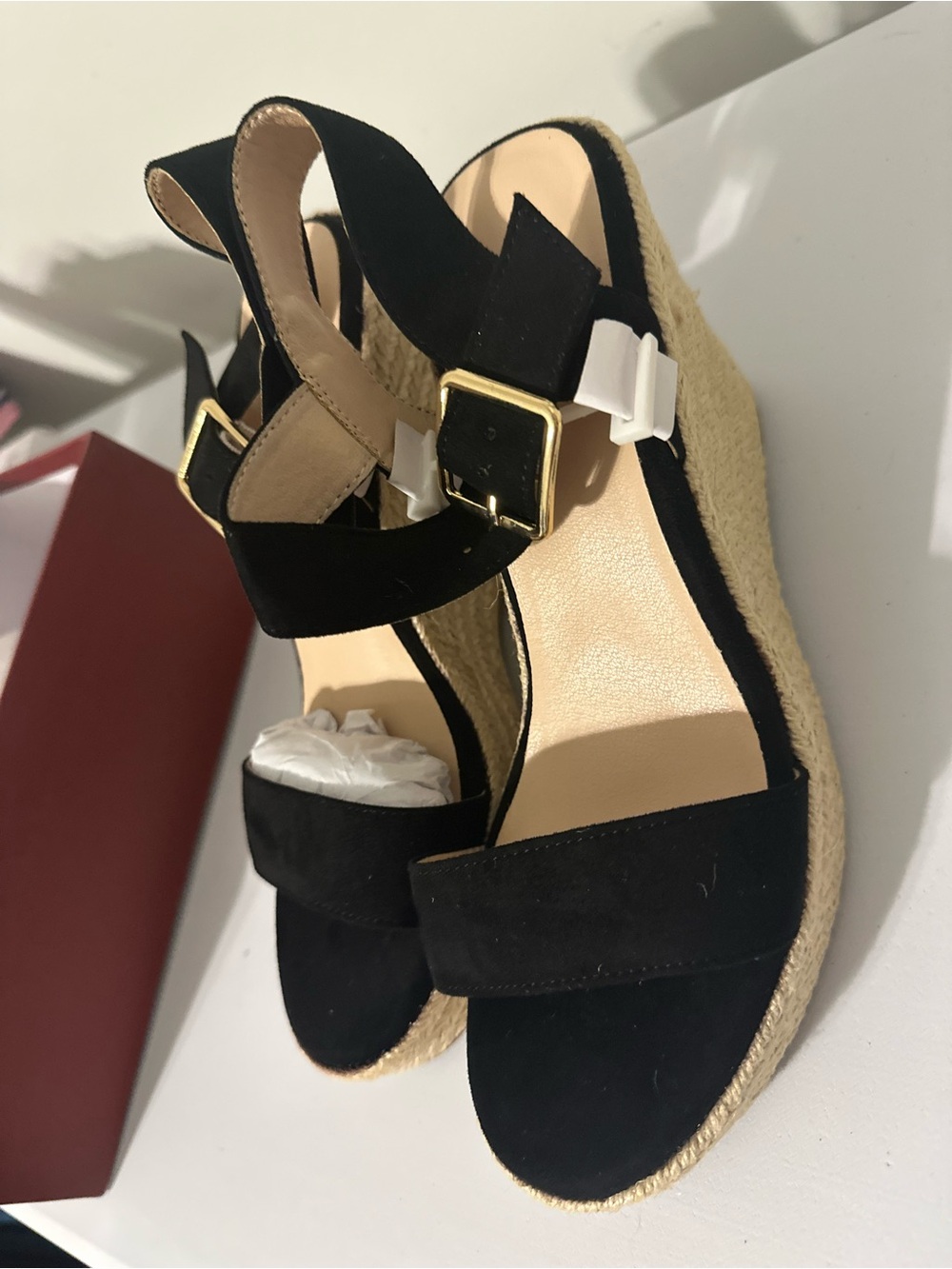 Women’s Black Wedge Sandals - Classic Summer Style